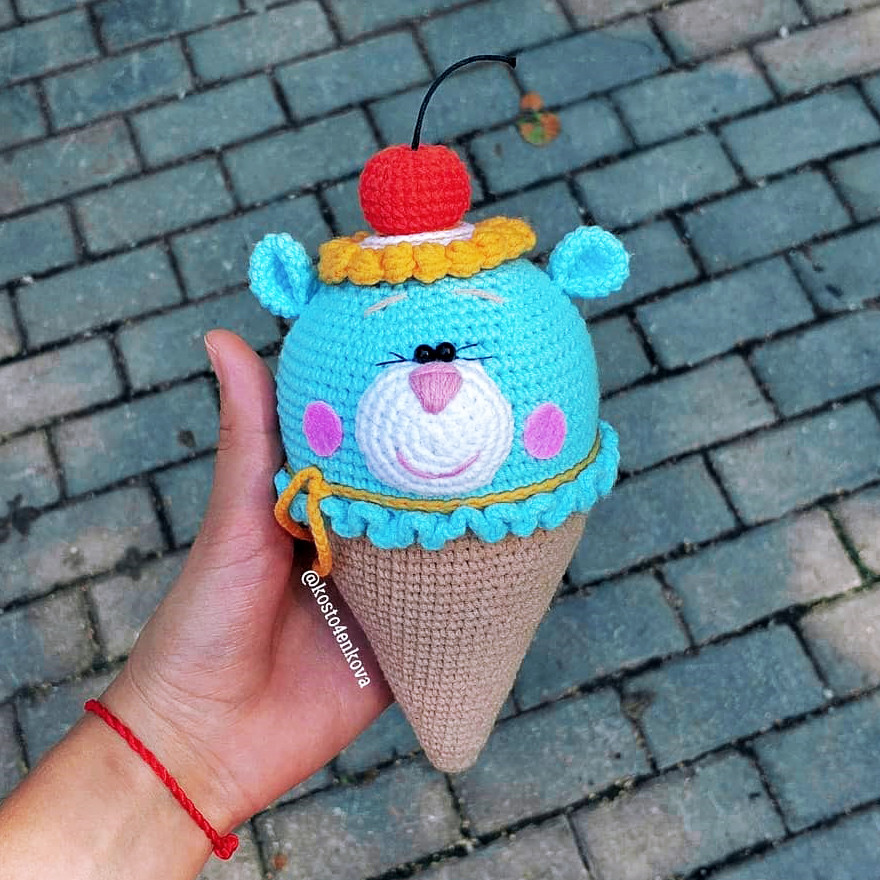 Мороженка — схема амигуруми
