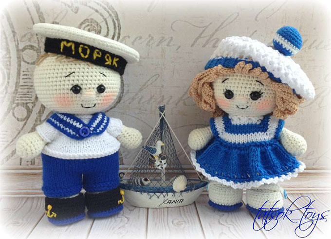 Морячки — схема амигуруми