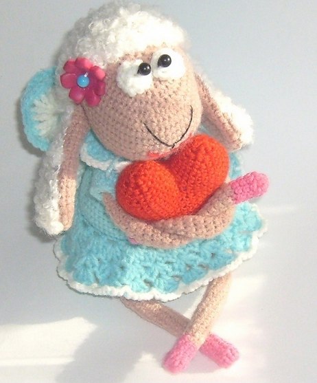 Овечка Lovely — схема амигуруми