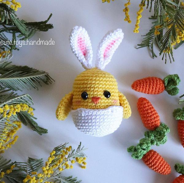 Пасхальный цыплёнок-зайка — фото сборки