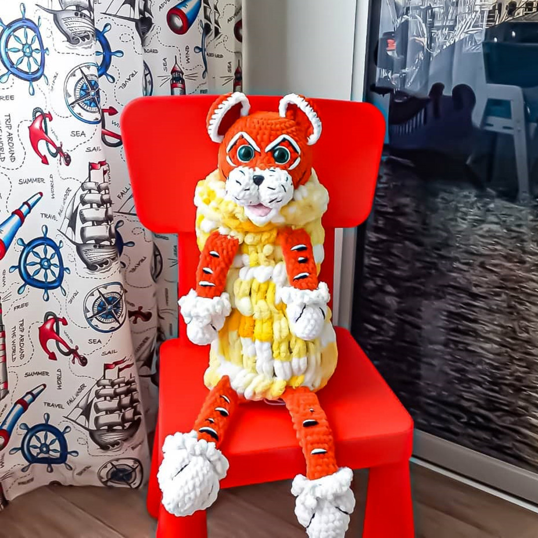 Пижамница Тигр — схема амигуруми