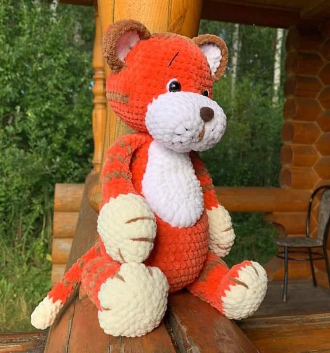 Плюшевый тигрёнок — фото сборки