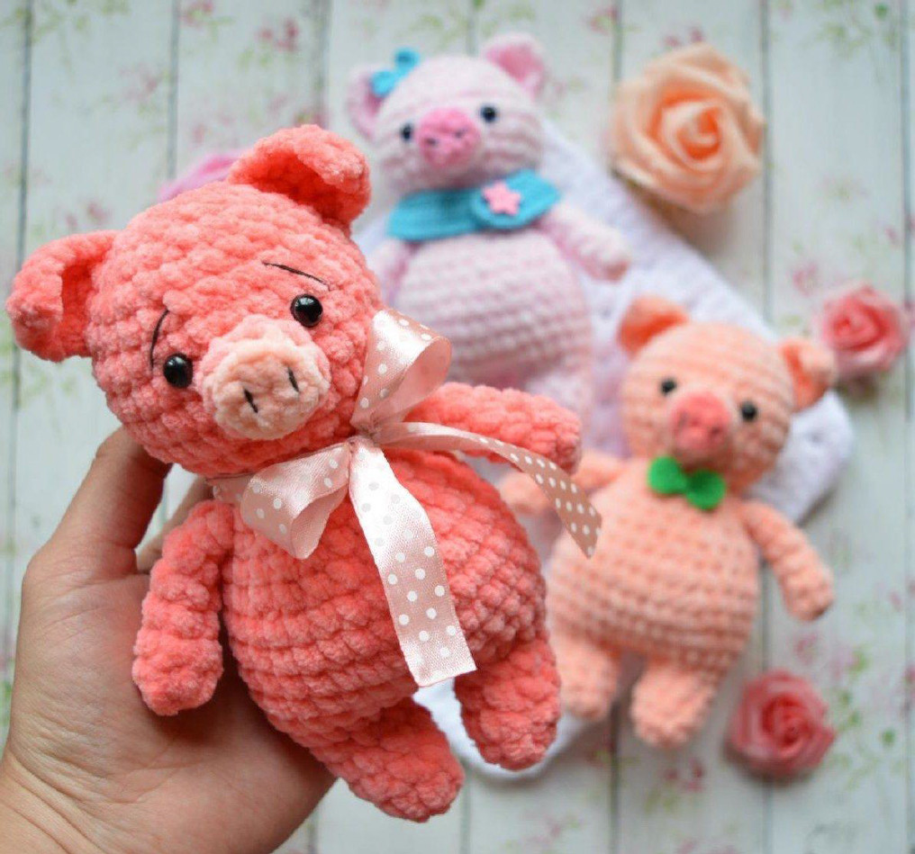 Поросёнок "Mini Pig" — схема амигуруми