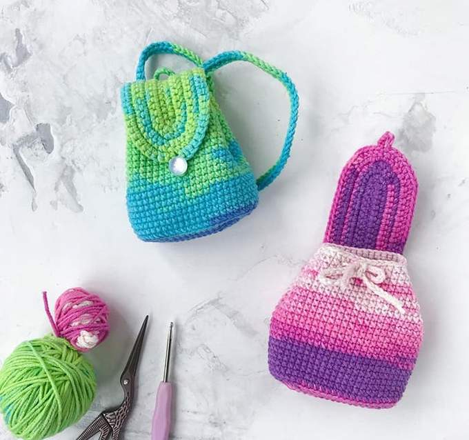 Рюкзак для кукол и игрушек — схема амигуруми