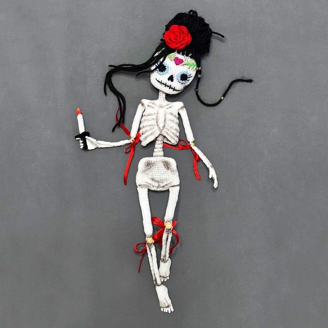 Santa Muerte — схема амигуруми