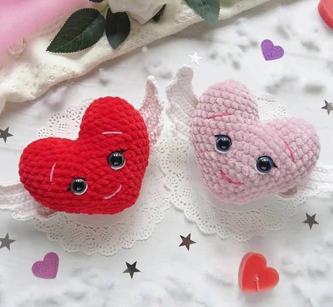 Сердце — схема амигуруми