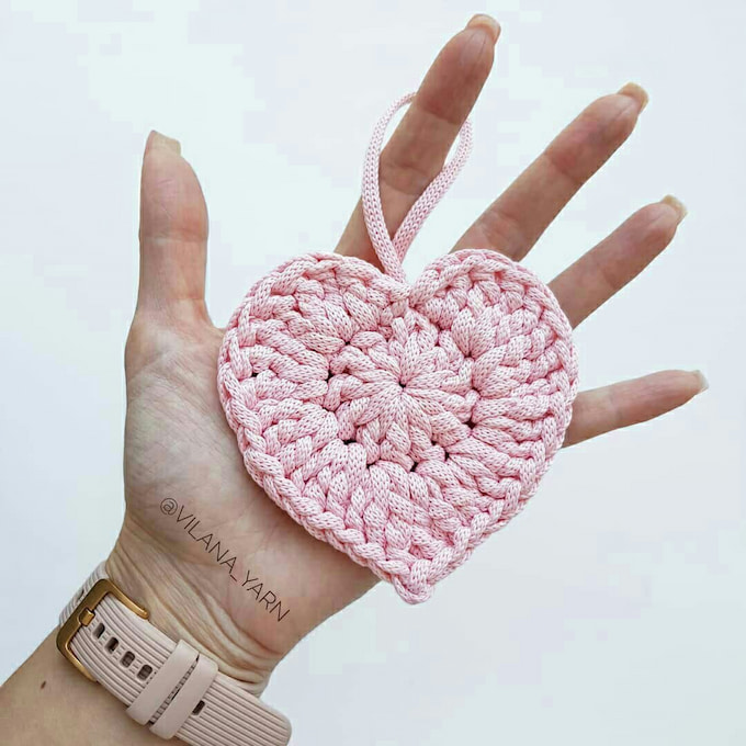 Сердце — схема амигуруми
