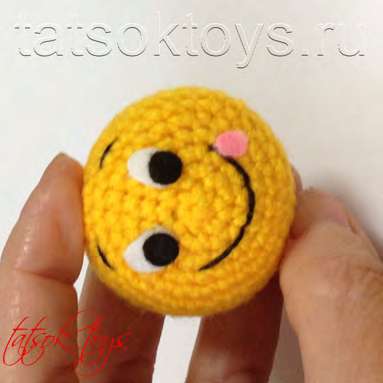 Смайлики-брелочки — этап 5