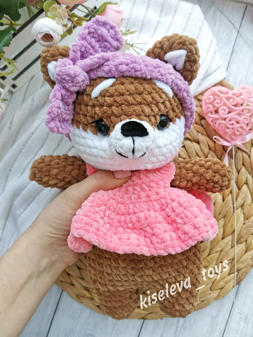 Собачка Cиба Ину — схема амигуруми