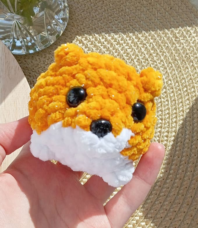 Собачка корги — схема амигуруми