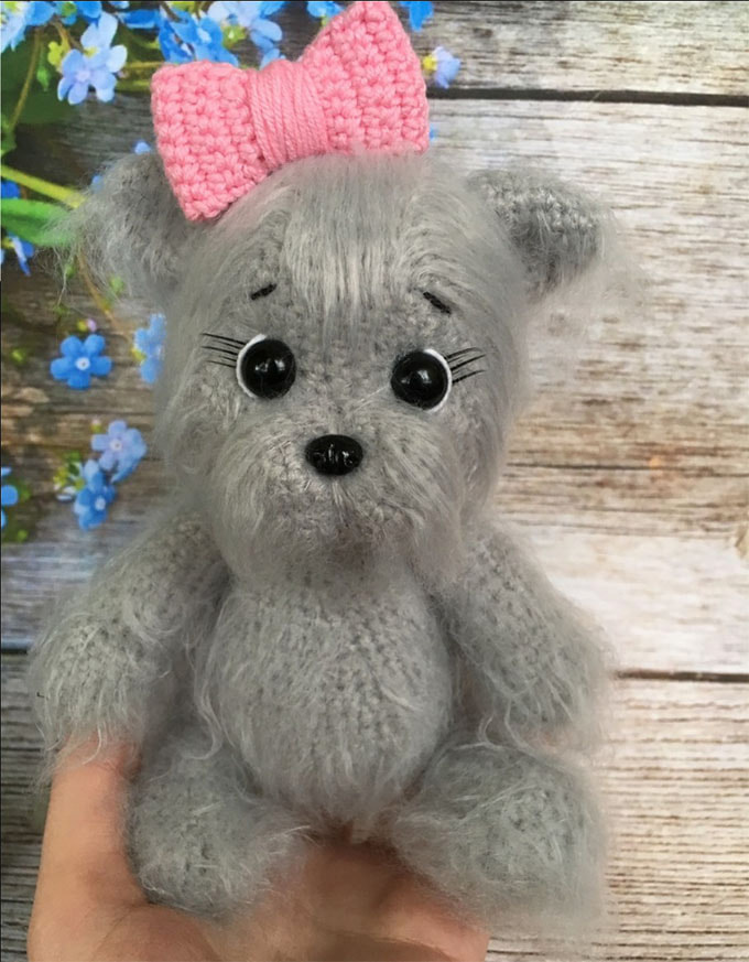 Собачка — схема амигуруми