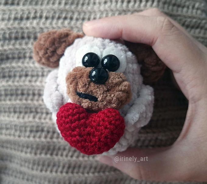 Собачка с сердечком — этап 4