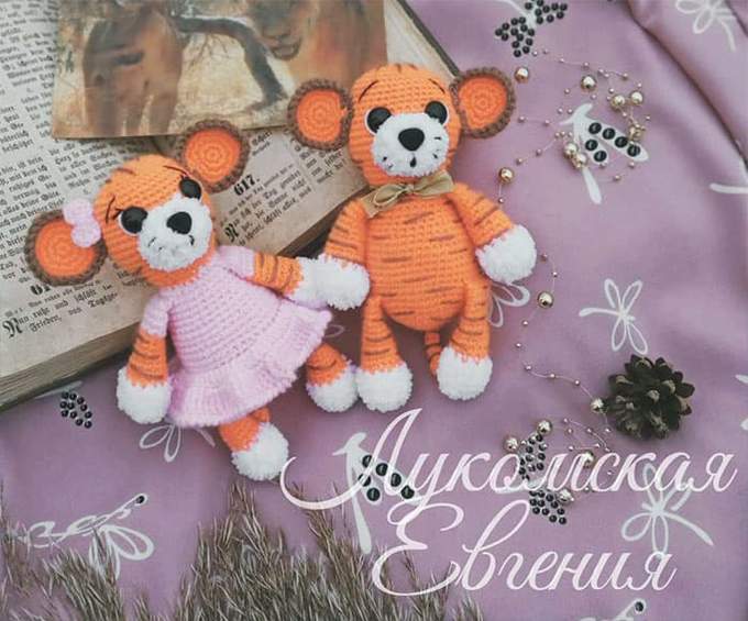 Тигряши — схема амигуруми