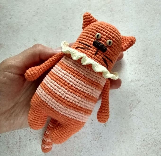 Толстый кот — схема амигуруми