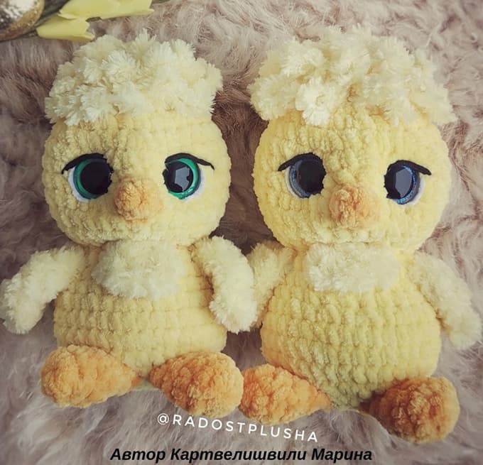 Цыплёнок — схема амигуруми