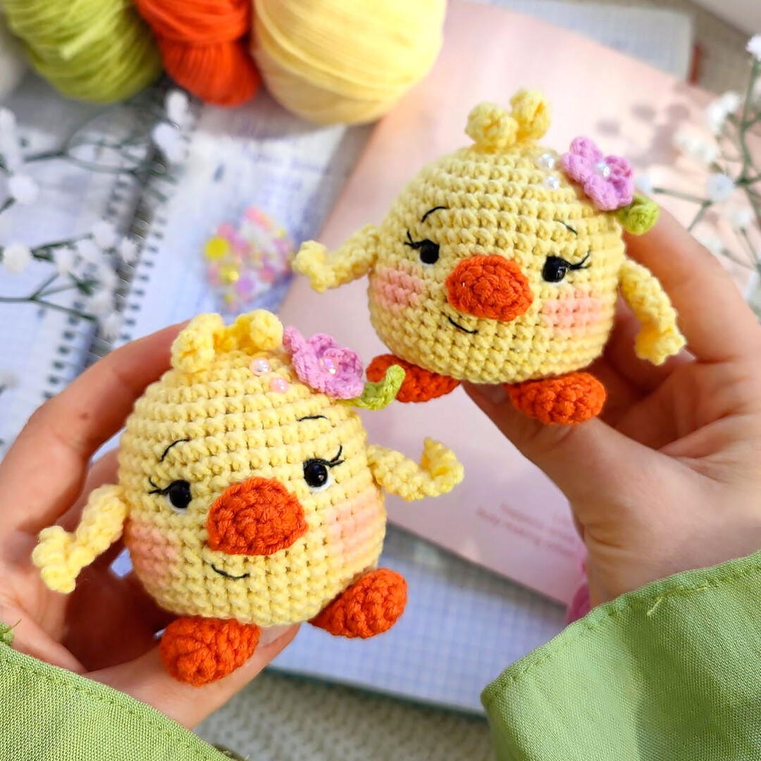 Цыплёнок — схема амигуруми