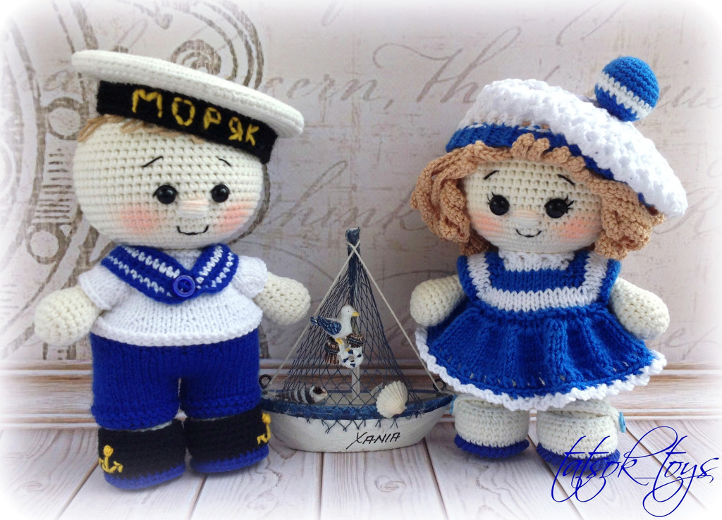 Ты - морячка, я - моряк — схема амигуруми