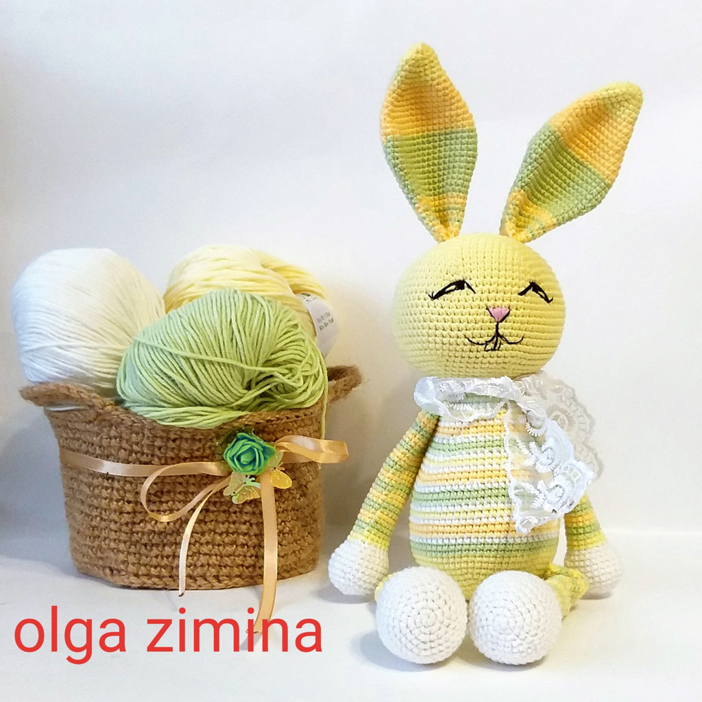 Весенний Зайка — схема амигуруми