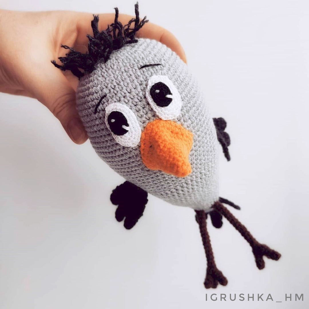 Воронёнок — схема амигуруми