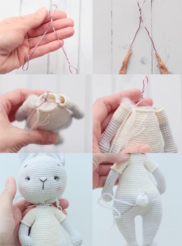 Зайчик с корзиной моркови — этап 4