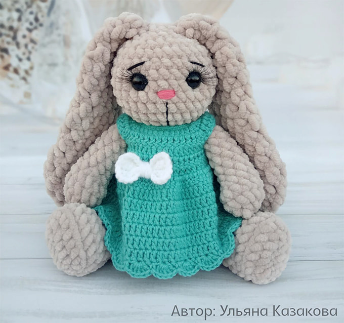 Зайка Миления — схема амигуруми