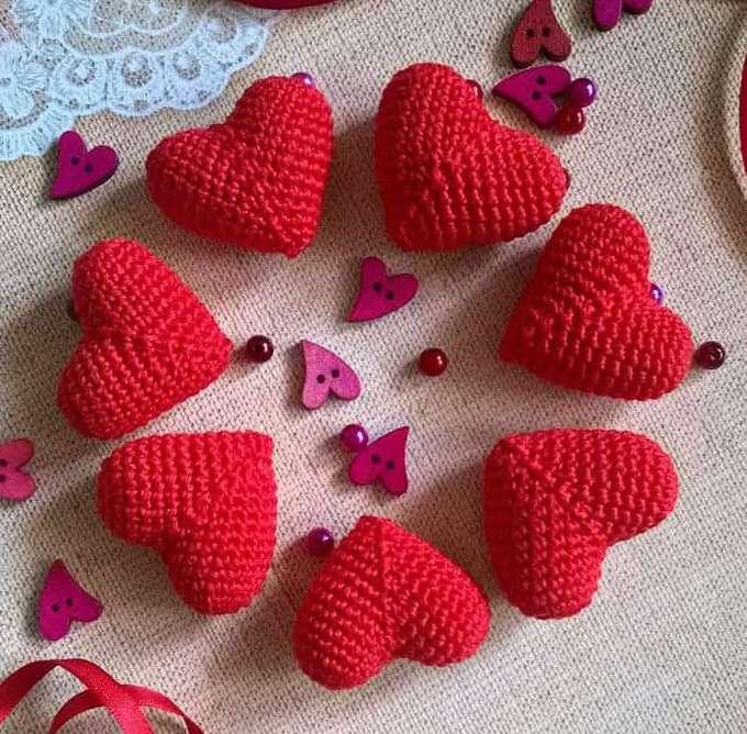 Зайка с сердечком — этап 2