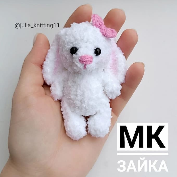 Зайка — схема амигуруми